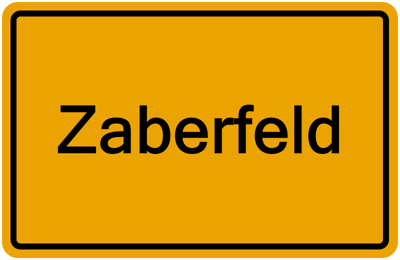 Handelsregisterauszug Zaberfeld