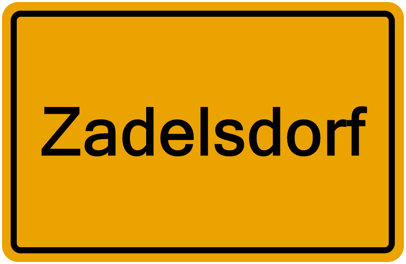 Handelsregisterauszug Zadelsdorf