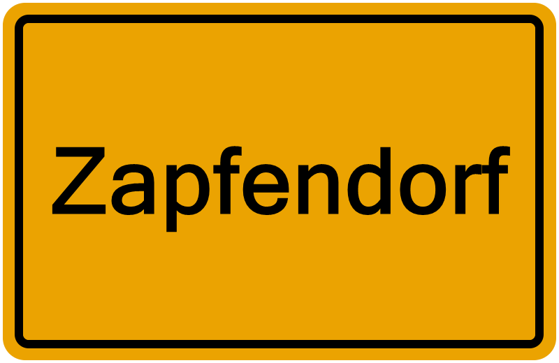 Handelsregisterauszug Zapfendorf