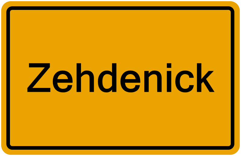Handelsregisterauszug Zehdenick