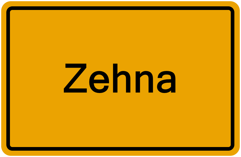 Handelsregisterauszug Zehna