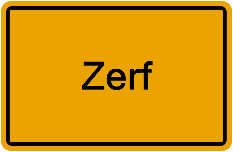 Handelsregisterauszug Zerf