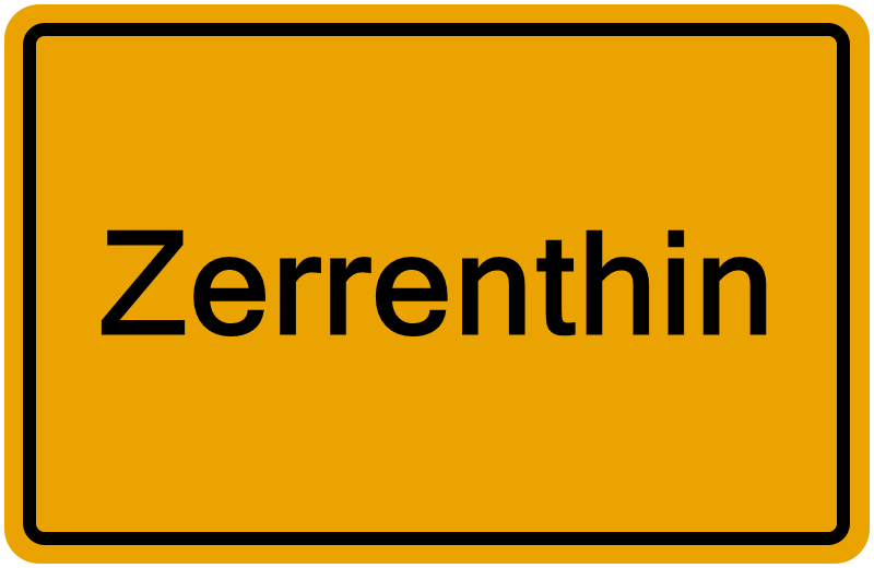 Handelsregisterauszug Zerrenthin