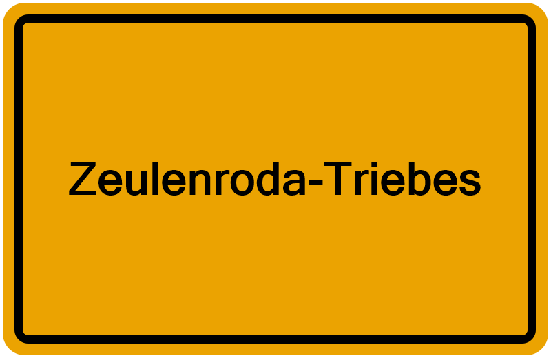 Handelsregisterauszug Zeulenroda-Triebes