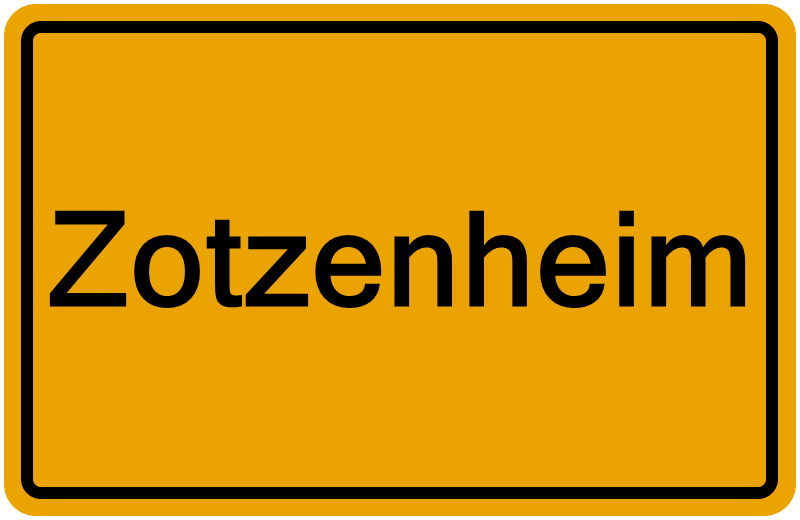 Handelsregisterauszug Zotzenheim
