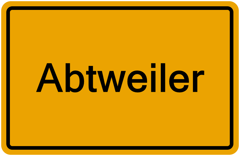 Handelsregisterauszug Abtweiler