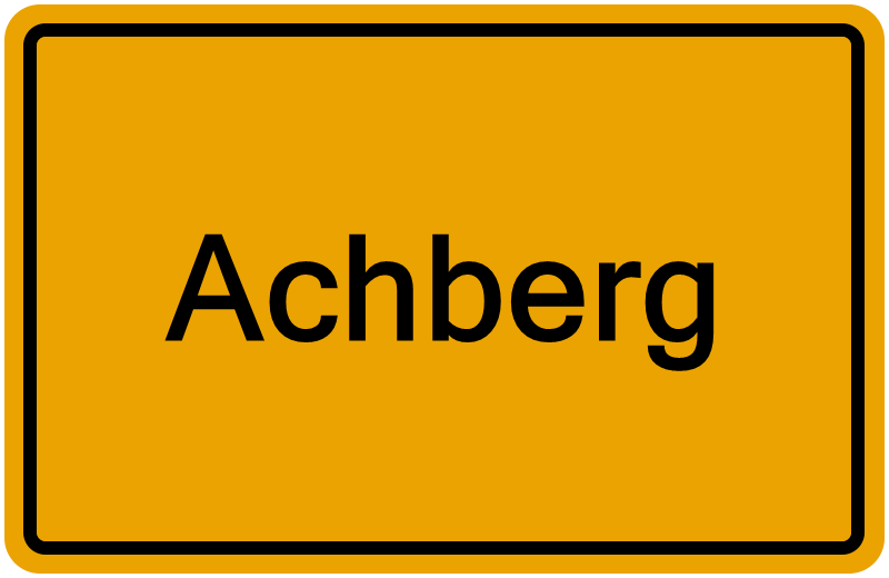 Handelsregisterauszug Achberg