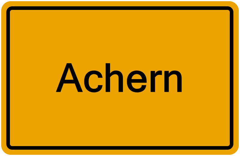 Handelsregisterauszug Achern
