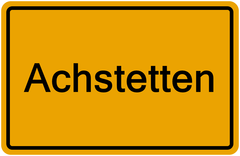 Handelsregisterauszug Achstetten