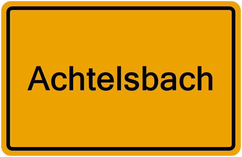 Handelsregisterauszug Achtelsbach