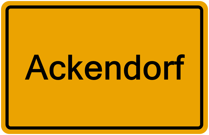 Handelsregisterauszug Ackendorf