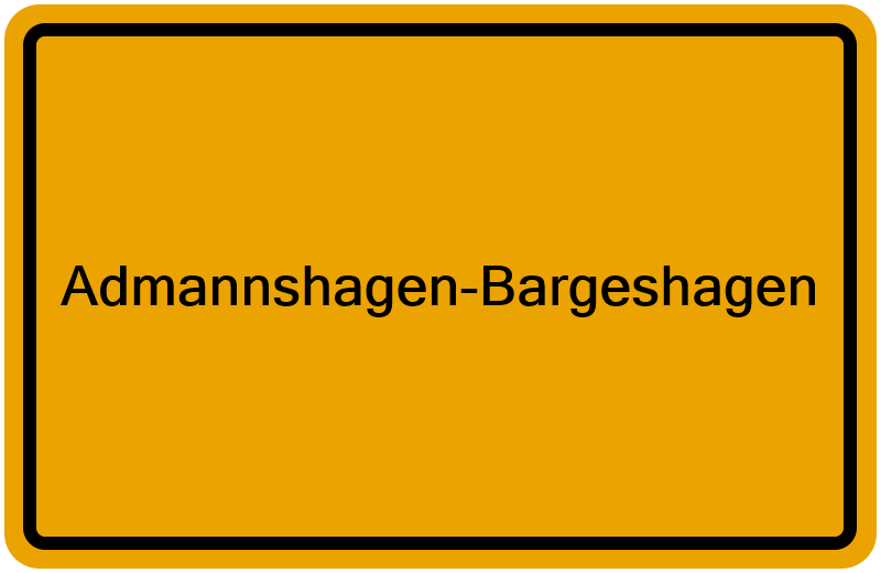 Handelsregisterauszug Admannshagen-Bargeshagen