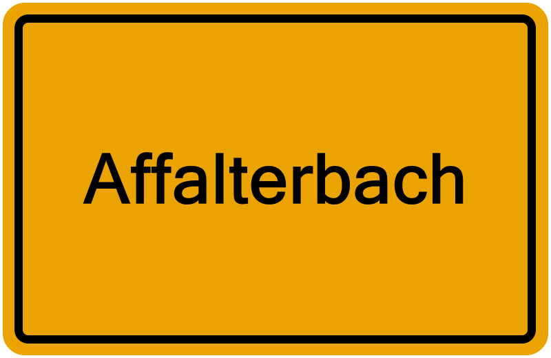 Handelsregisterauszug Affalterbach