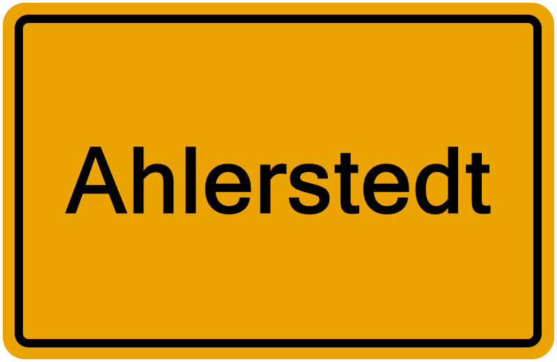 Handelsregisterauszug Ahlerstedt