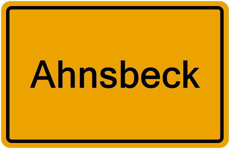Handelsregisterauszug Ahnsbeck