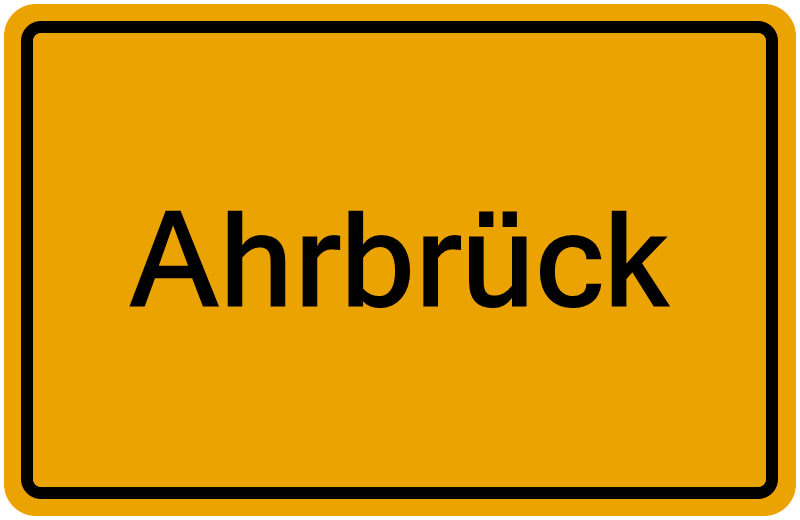 Handelsregisterauszug Ahrbrück