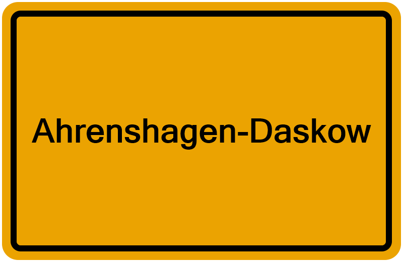 Handelsregisterauszug Ahrenshagen-Daskow