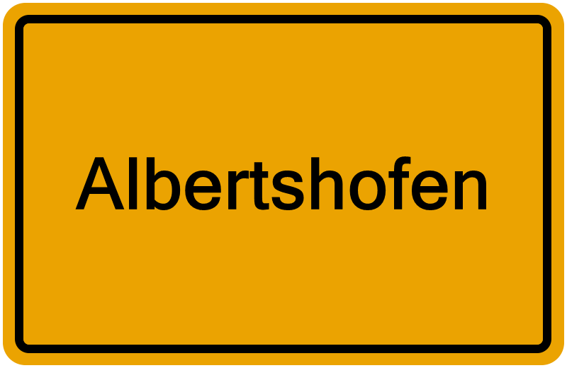 Handelsregisterauszug Albertshofen