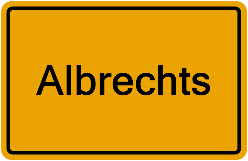 Handelsregisterauszug Albrechts