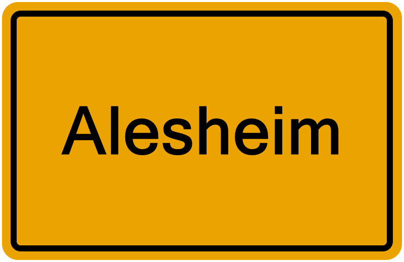 Handelsregisterauszug Alesheim