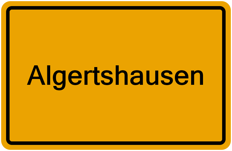 Handelsregisterauszug Algertshausen