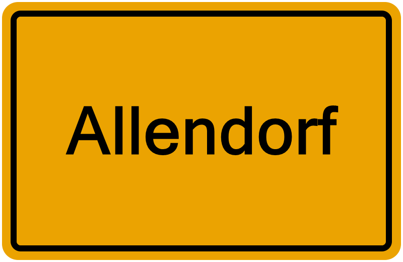 Handelsregisterauszug Allendorf