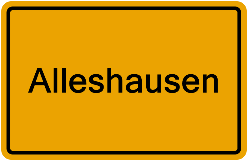 Handelsregisterauszug Alleshausen