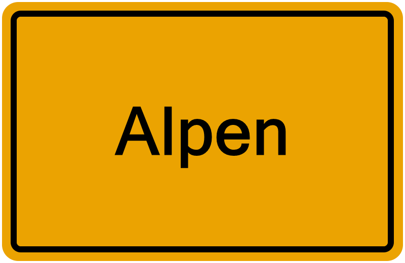 Handelsregisterauszug Alpen