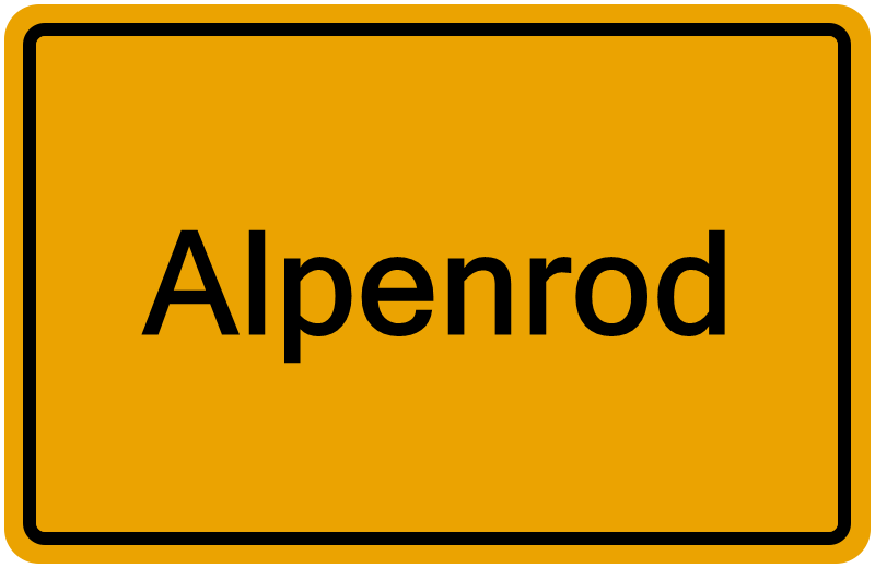 Handelsregisterauszug Alpenrod