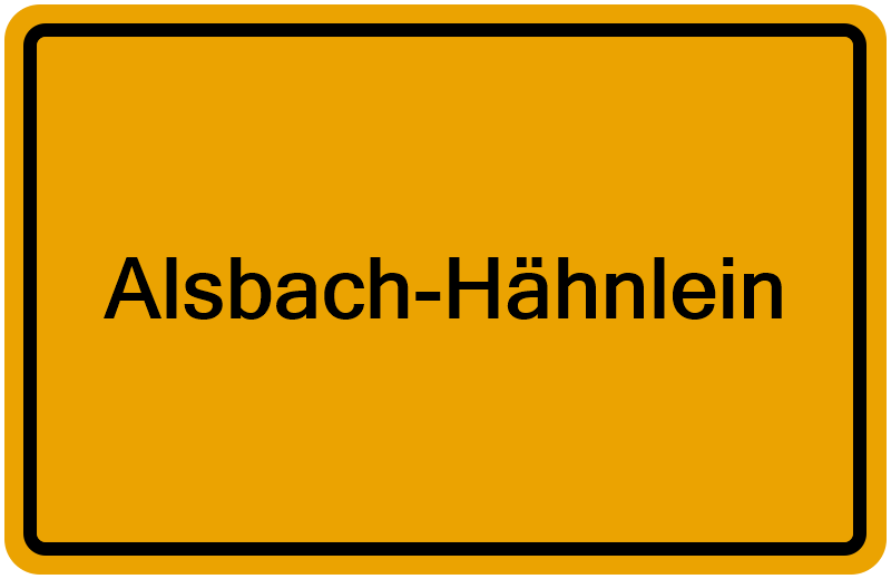 Handelsregisterauszug Alsbach-Hähnlein