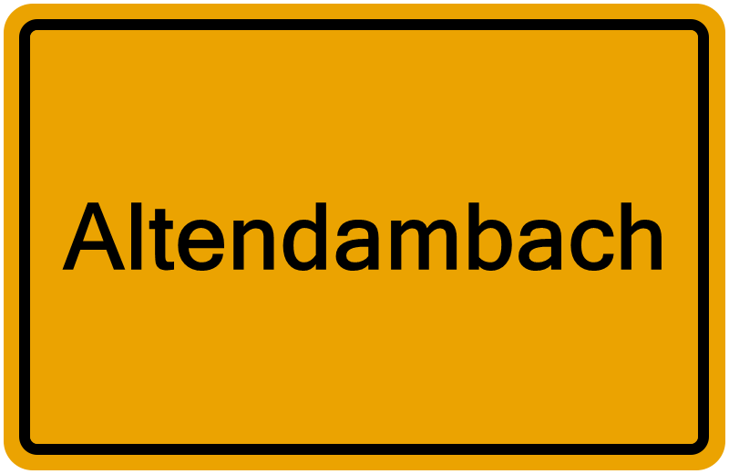 Handelsregisterauszug Altendambach