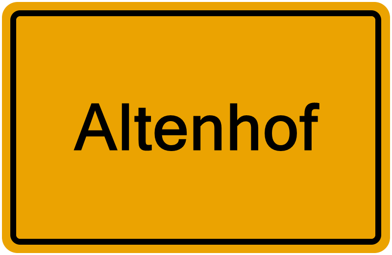 Handelsregisterauszug Altenhof