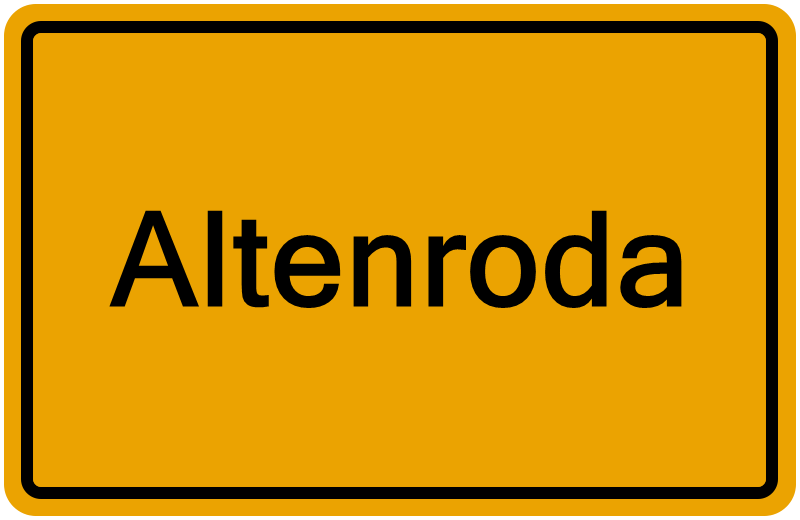 Handelsregisterauszug Altenroda