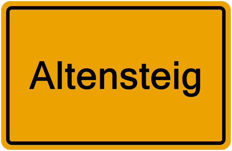 Handelsregisterauszug Altensteig