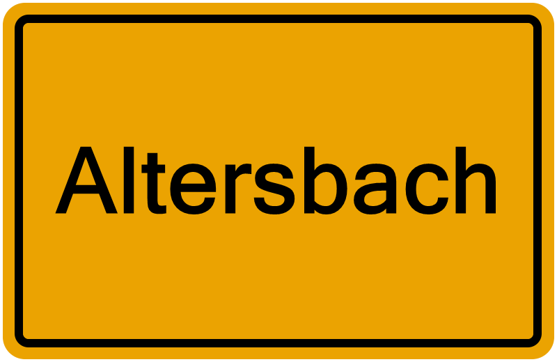 Handelsregisterauszug Altersbach
