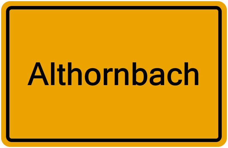 Handelsregisterauszug Althornbach