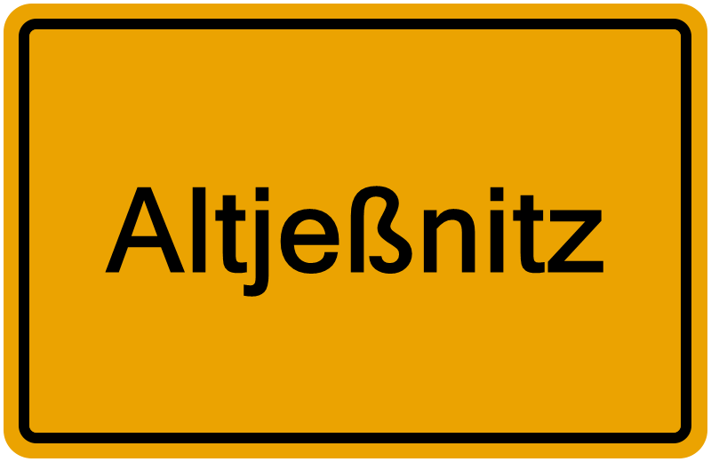 Handelsregisterauszug Altjeßnitz