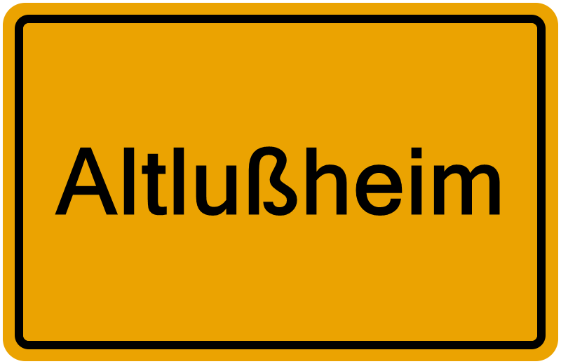 Handelsregisterauszug Altlußheim