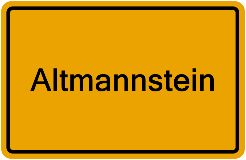 Handelsregisterauszug Altmannstein