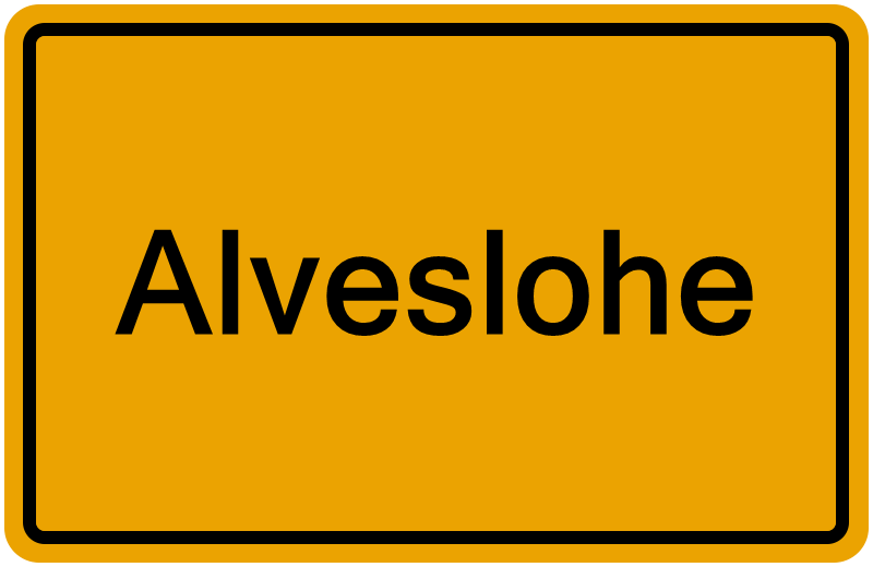 Handelsregisterauszug Alveslohe