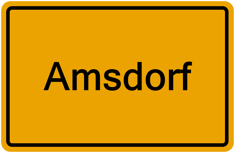 Handelsregisterauszug Amsdorf