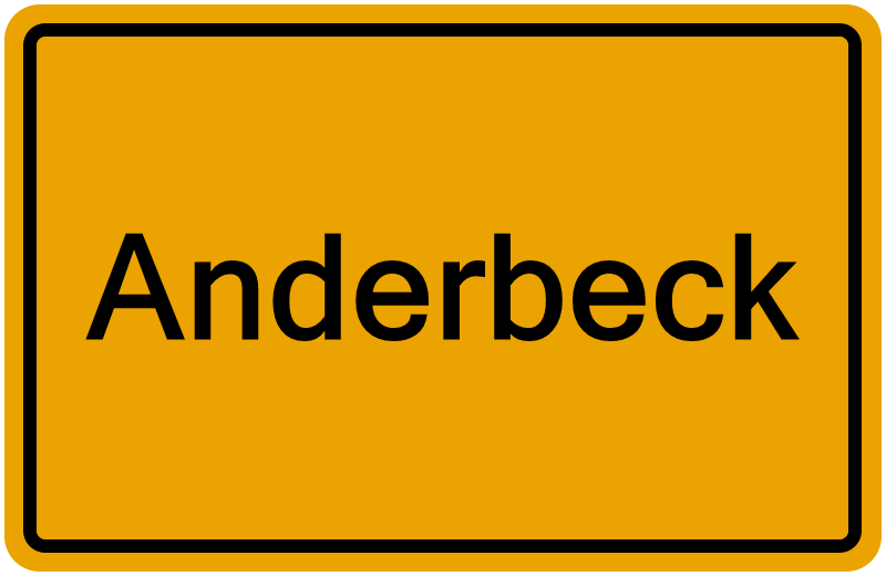 Handelsregisterauszug Anderbeck
