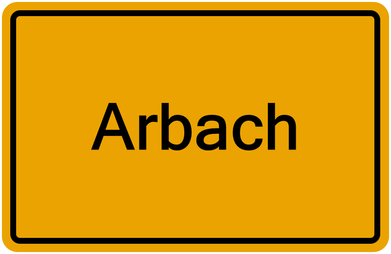 Handelsregisterauszug Arbach