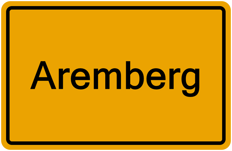 Handelsregisterauszug Aremberg