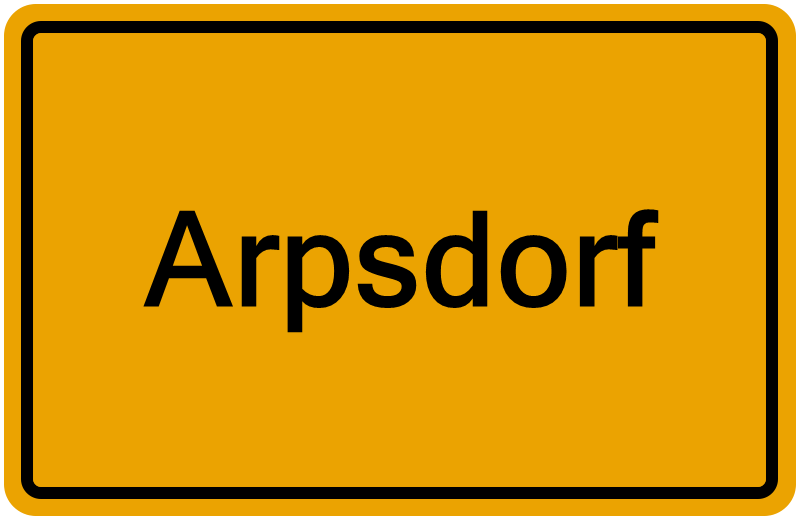 Handelsregisterauszug Arpsdorf