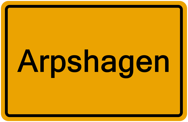 Handelsregisterauszug Arpshagen