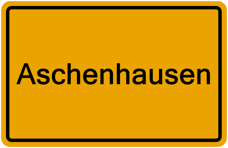 Handelsregisterauszug Aschenhausen