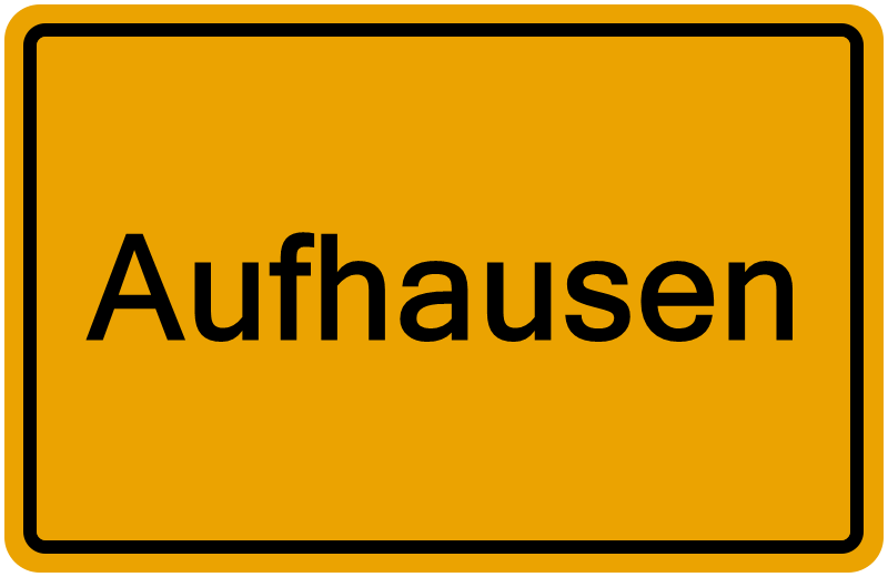 Handelsregisterauszug Aufhausen