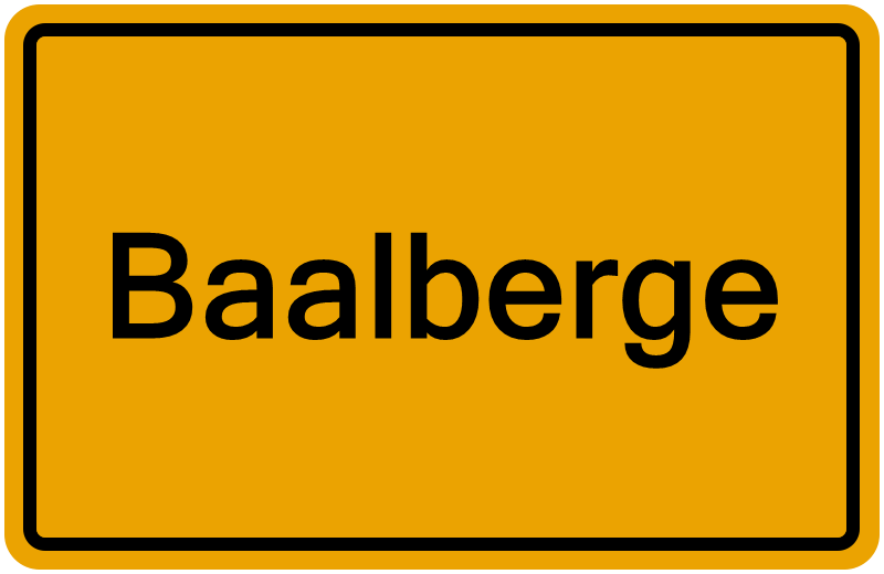 Handelsregisterauszug Baalberge