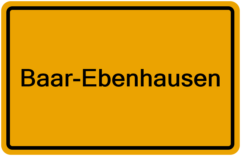 Handelsregisterauszug Baar-Ebenhausen